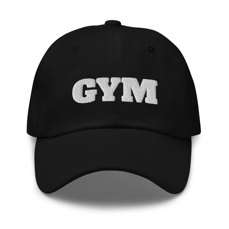 GYM printed cap.