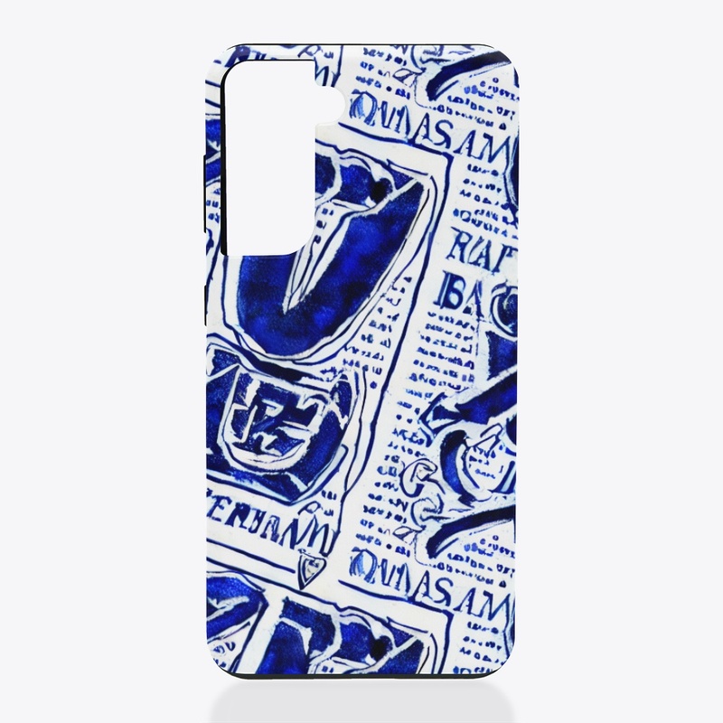 Blue and White Graphic Soror 