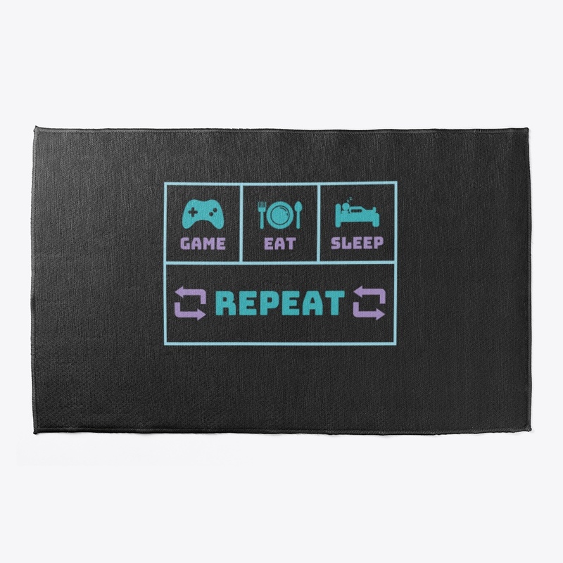 Eat Sleep Game Repeat Gamer Tee