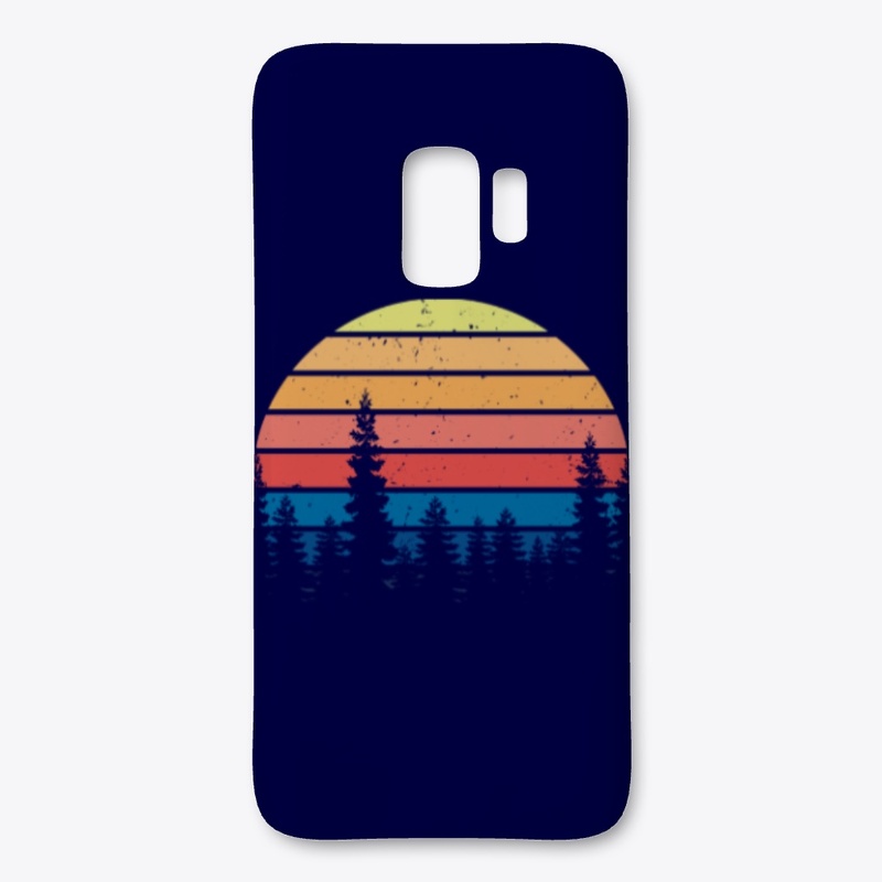 Retro Pine Trees
