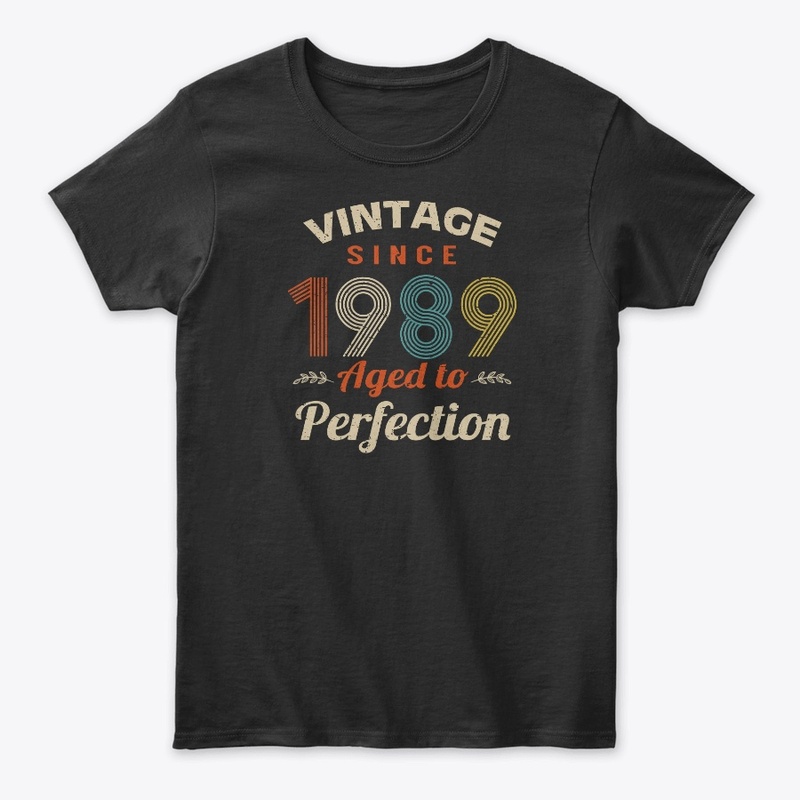 Vintage Since 1989 Birthday Gift T Shirt