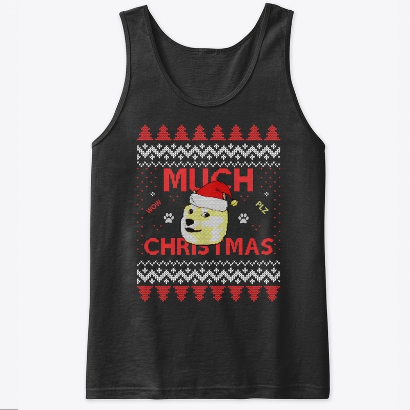 Much Christmas - Doge Meme Slim Fit 