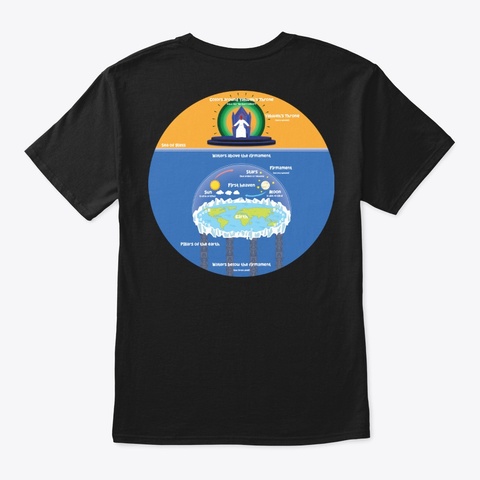 The Earth Is Flat (W/ White Text) Black Kaos Back