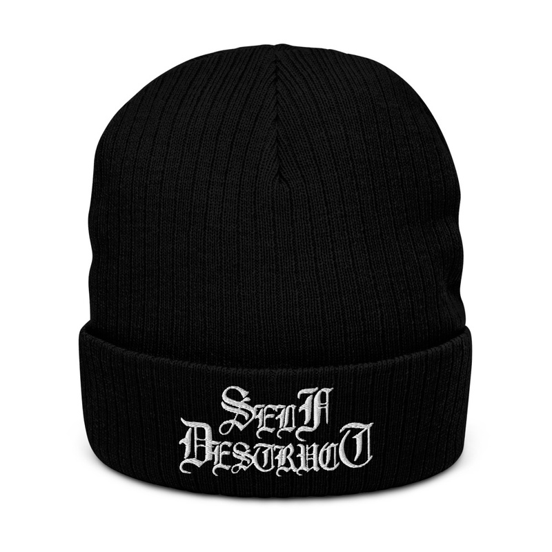 SELFDESTRUCT LOGO BEANIE