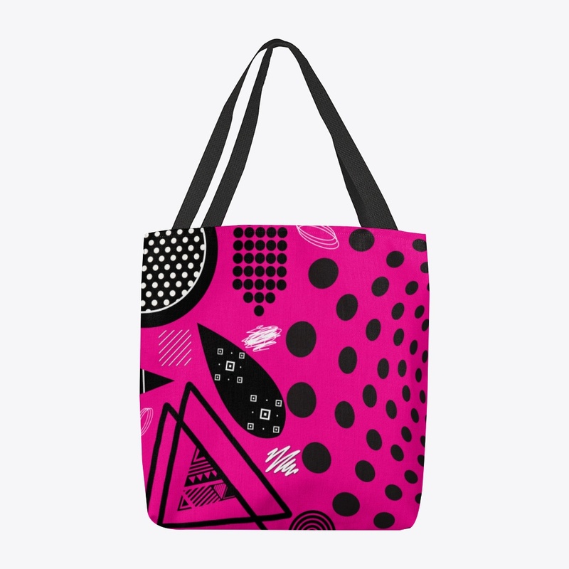 Pink Black Geometric Pattern