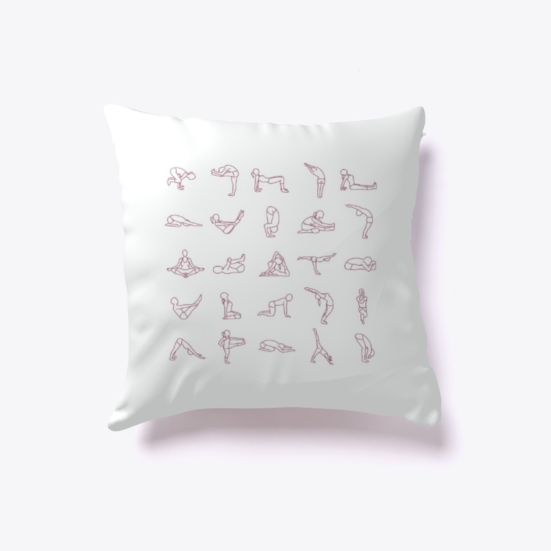 Yoga Postures Pillow