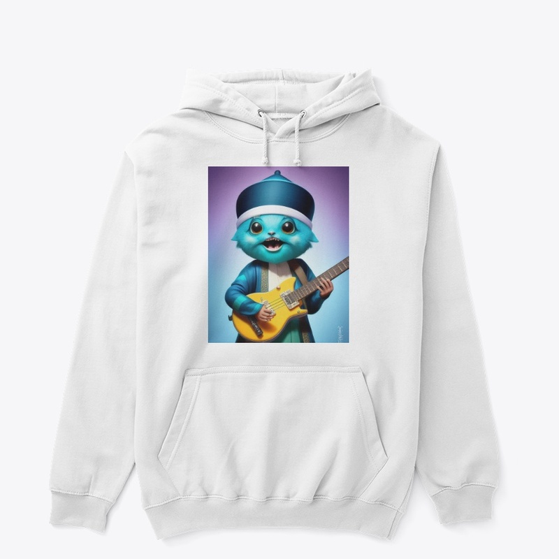 Cute Creature Jamming on Guitar
