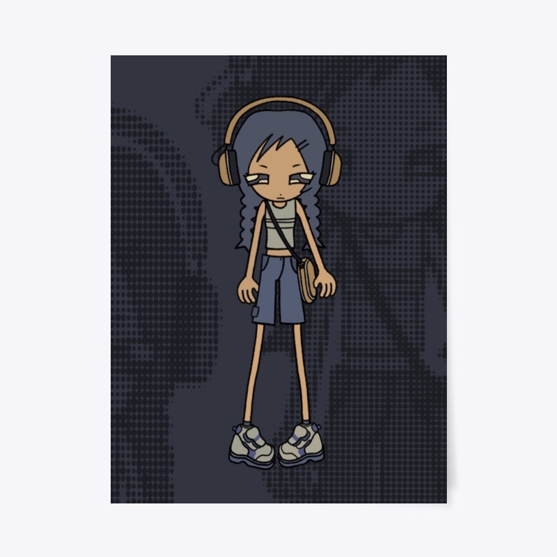 Headphones girl