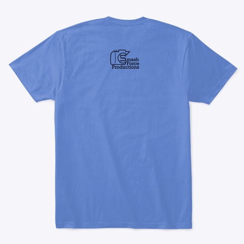 5 Star Car Stereo Flag Heathered Royal  T-Shirt Back