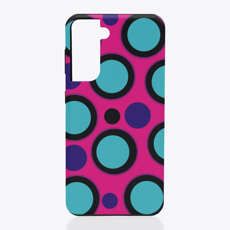 Cute Magenta circle Phone case
