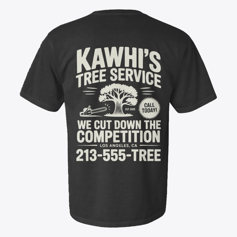 Kawhi’s Tree Service Tee, Shirts, Mug