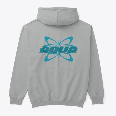 Aqua Graphic Hoodie Sport Grey Camiseta Back