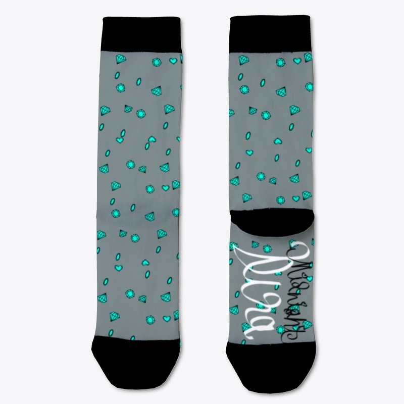 Gem Socks Cyan