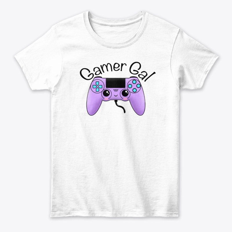 Gamer Gal With Cute Controller