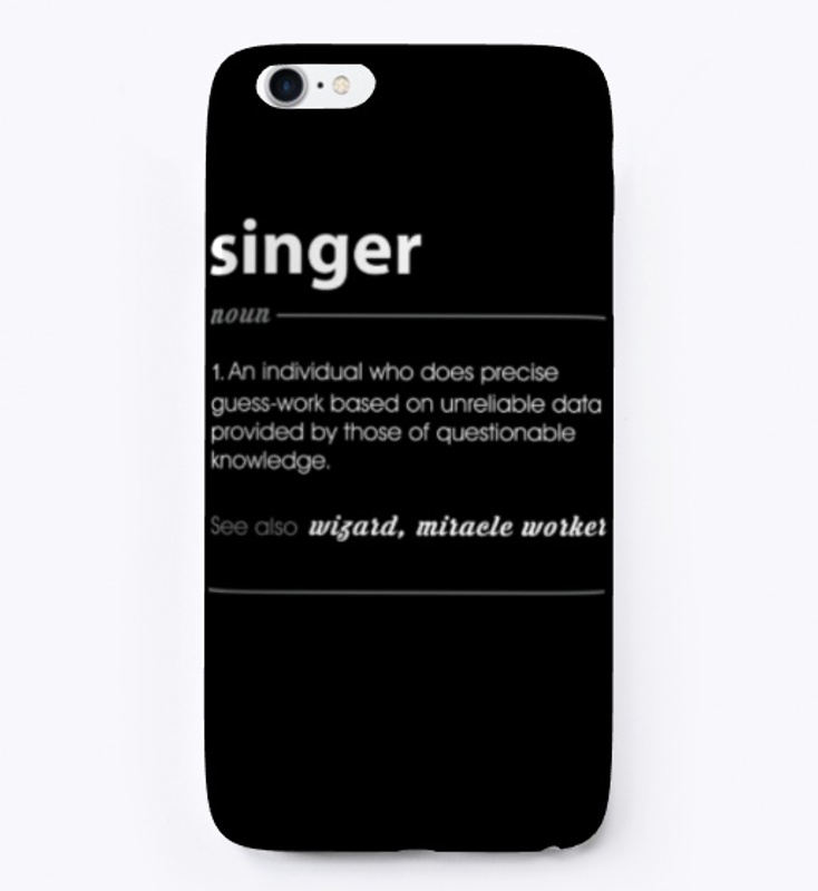 Singer Funny Job Definition Gift