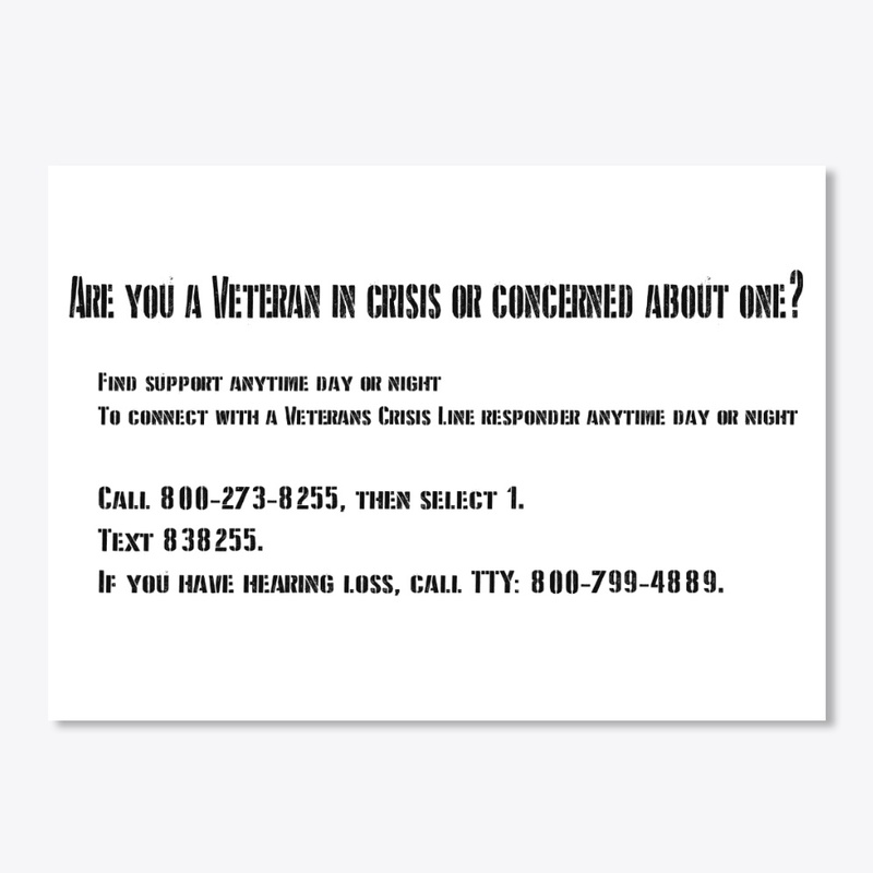V.A Crisis Hotline (Black Txt)