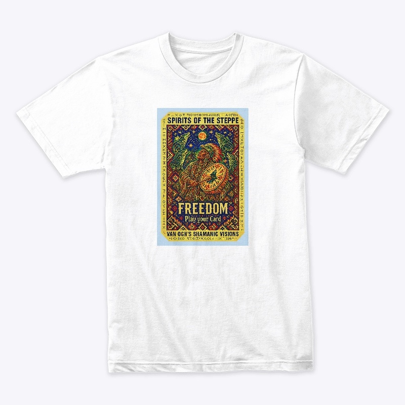 Shamanic Wolf Drum Tengri T-Shirt