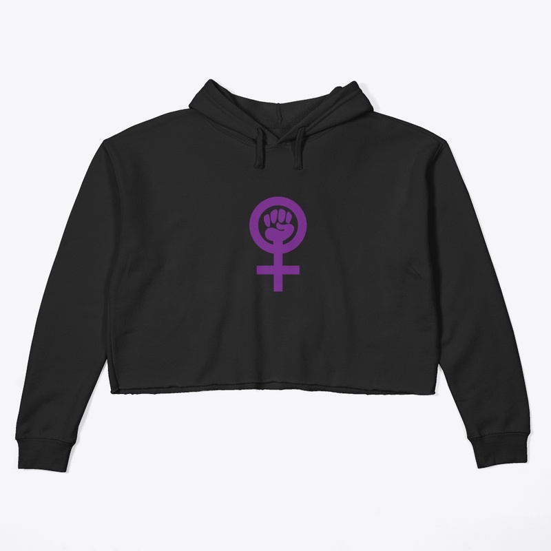CROP HOODIE,WOMEN EMPOWERMENT
