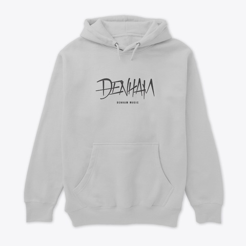 Large Logo Pullover Hoodie Athletic Heather Camiseta Front