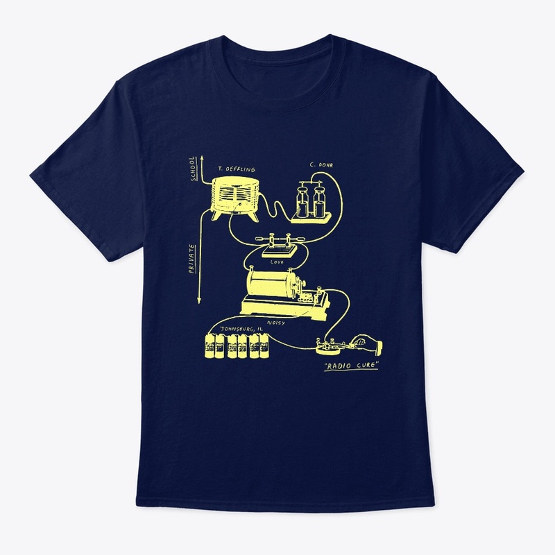 TELEGRAM DIAGRAM SHIRT (BLACK + BLUE)