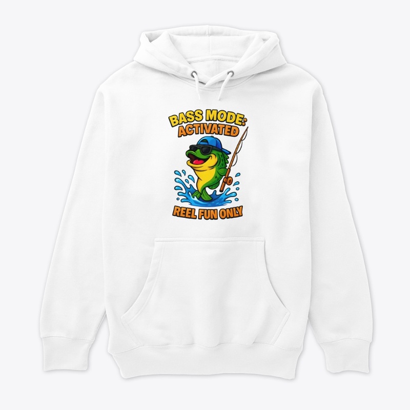 Bass Mode Fishing Fun Tee