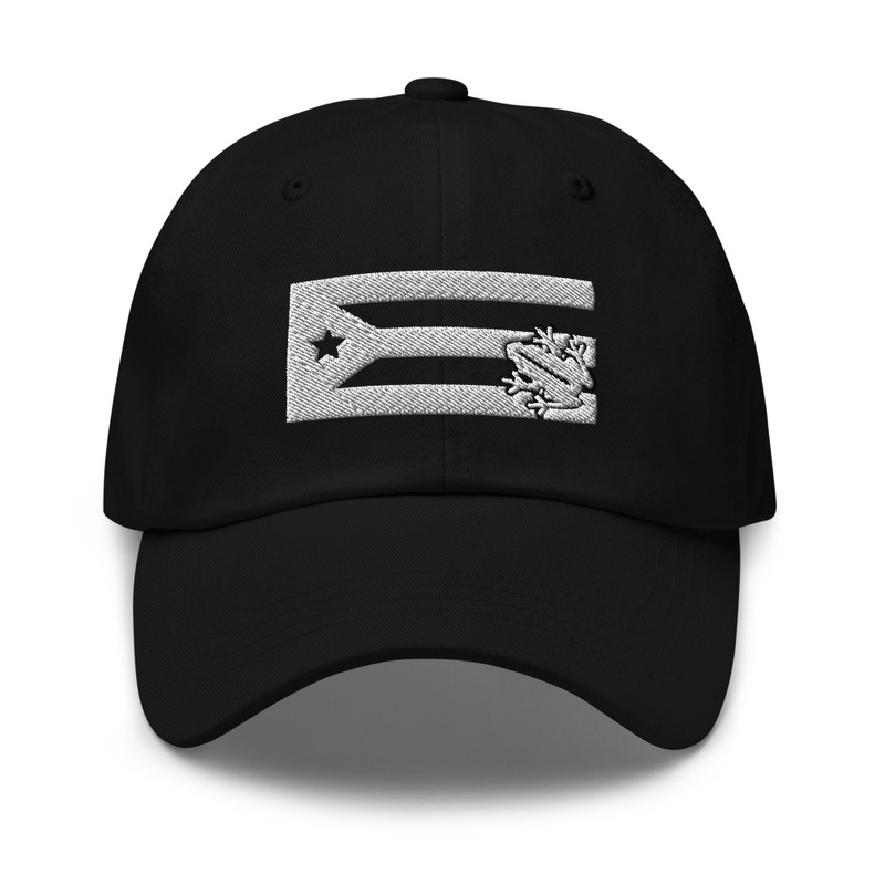 B&W Hat With TRF Logo