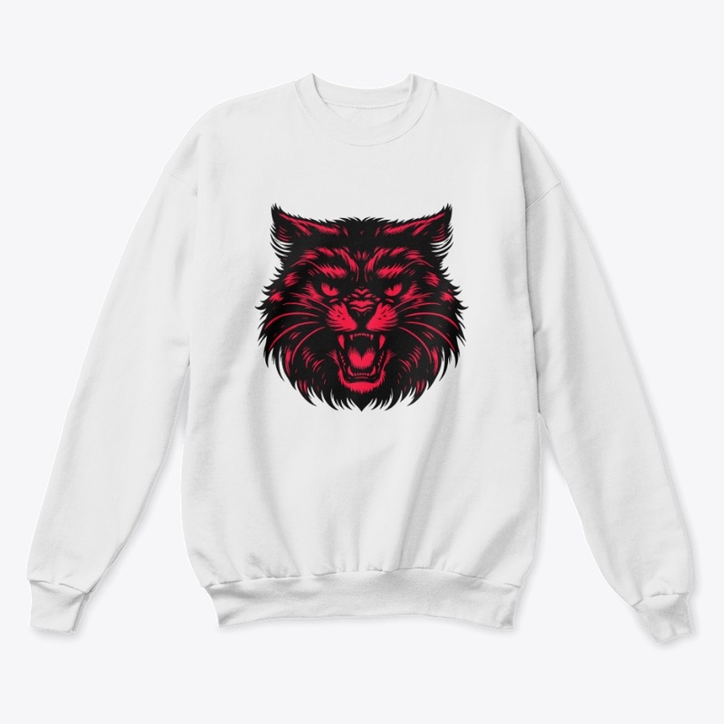 Fierce Angry Cat Artwork