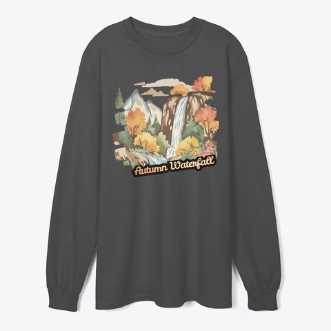 Autumn Waterfall Dark Heather T-Shirt Front