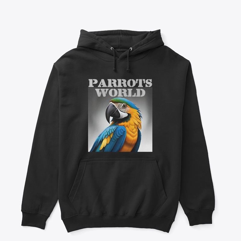Cartoon Blue & Gold Macaw Parrot