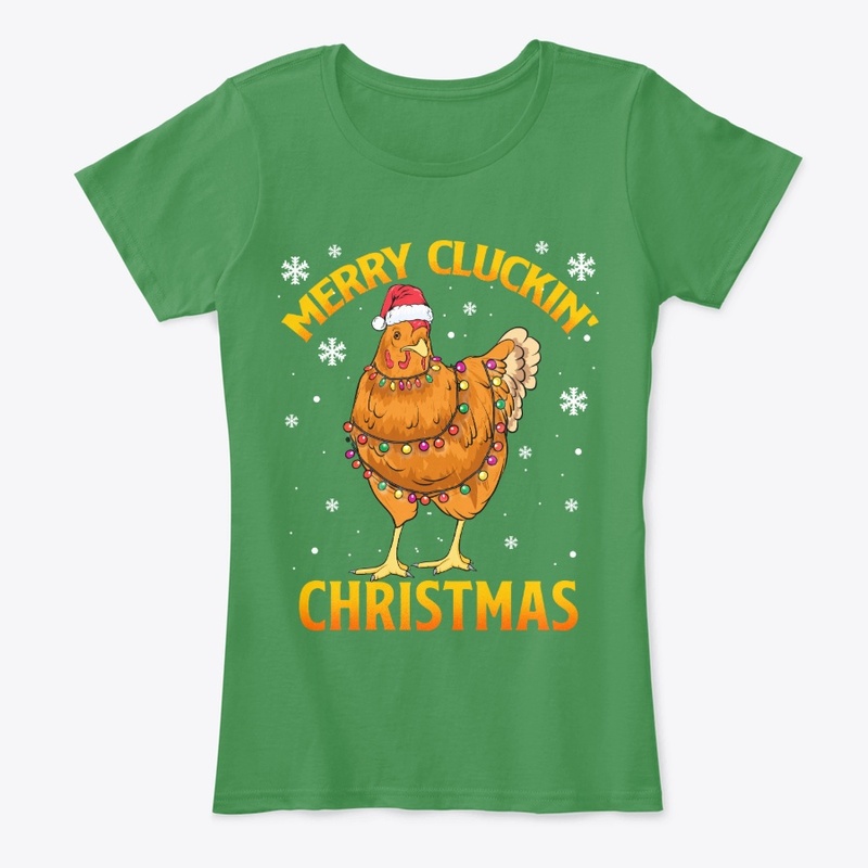 Hen Lover Gift, Merry Cluckin' Christmas