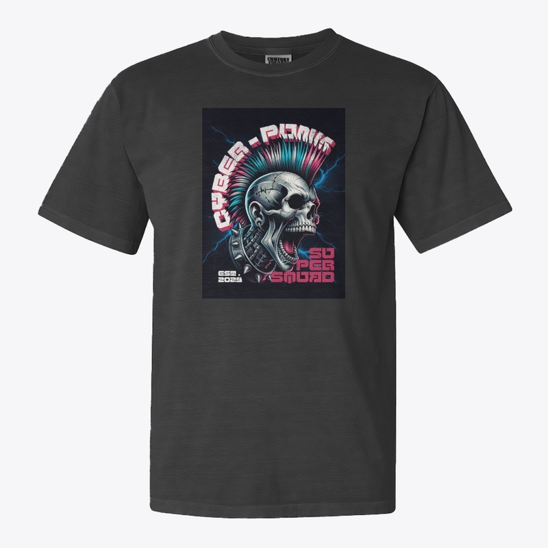 T Shirt Cyber Punk Skull