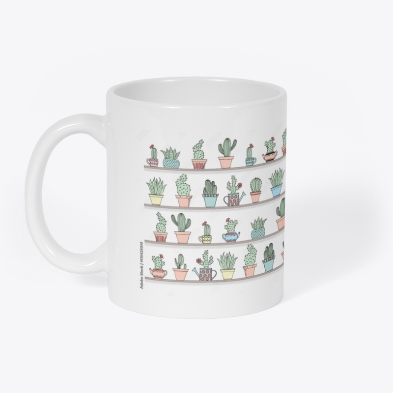 Cute cactus mug