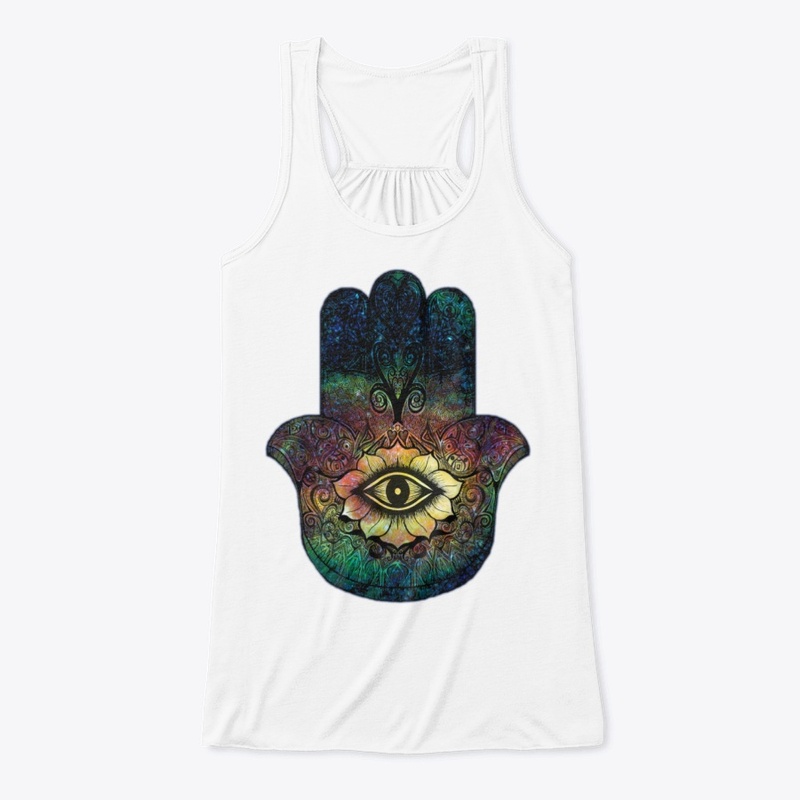 Hamsa amulet - Hand of Fatima in color 