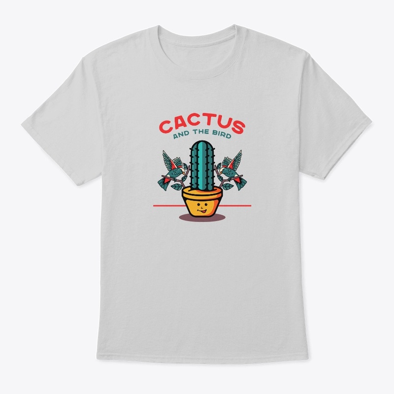Cactus and The Bird T- shirt Design