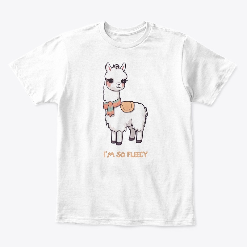 Cute Llama with Scarf & Saddle