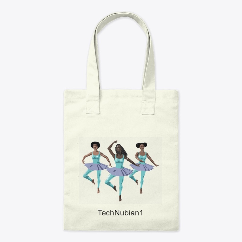 Black Ballerinas in blue - Tote Bag