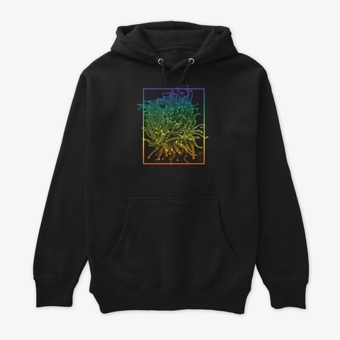 Rainbow Torch Black T-Shirt Front