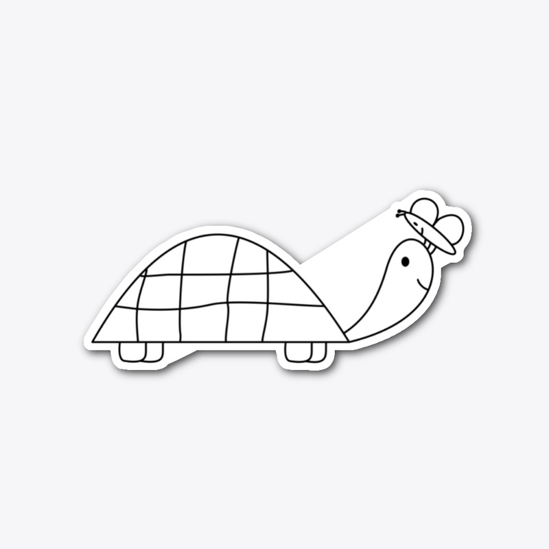 Turtle & Butterfly