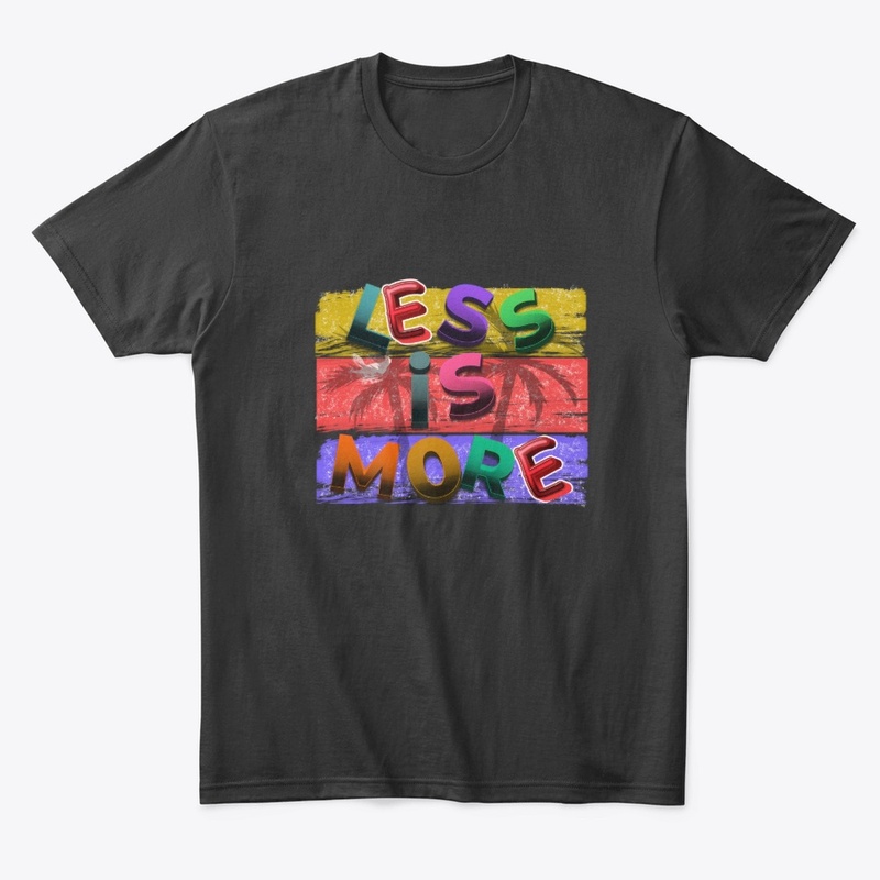 "Less Is More" Vibrant 3D Typography