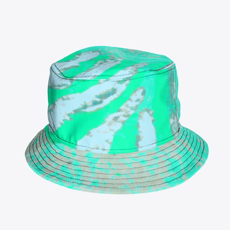 Aqua Mint Tides Abstract