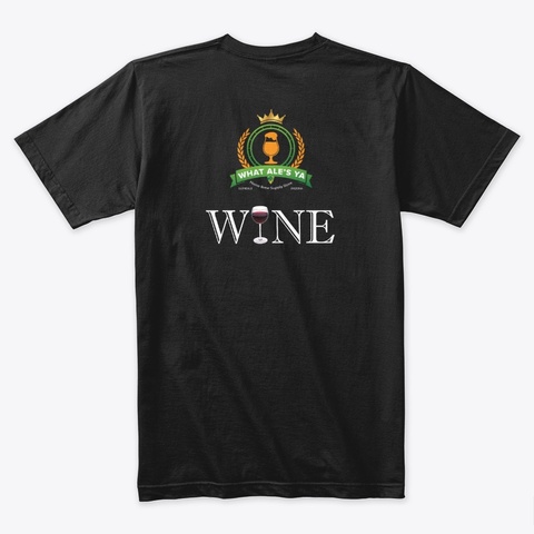 =Wine Black T-Shirt Back