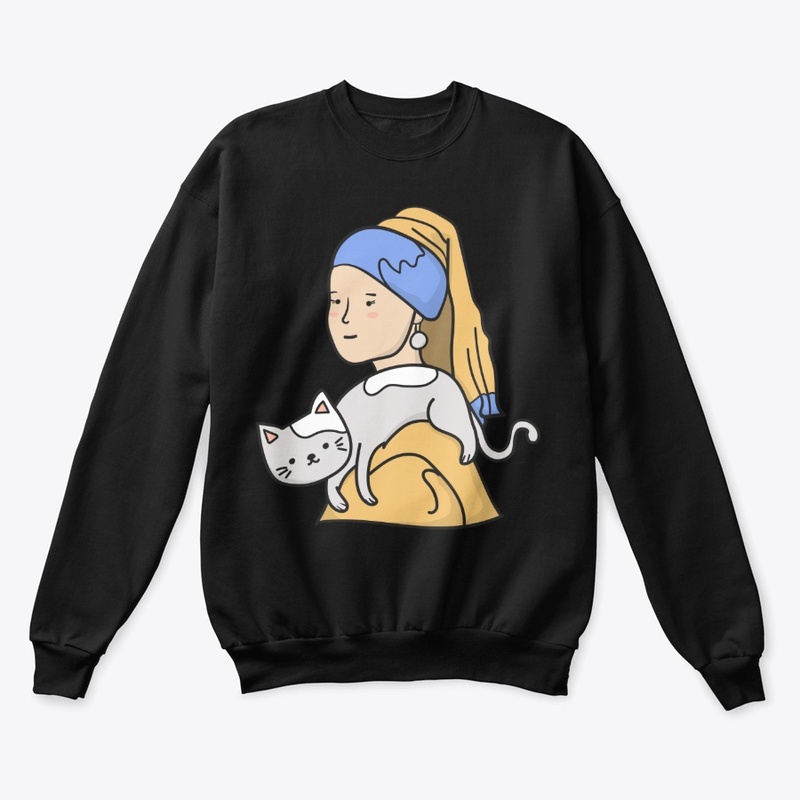 Cat mom, Girl with a pearl earring