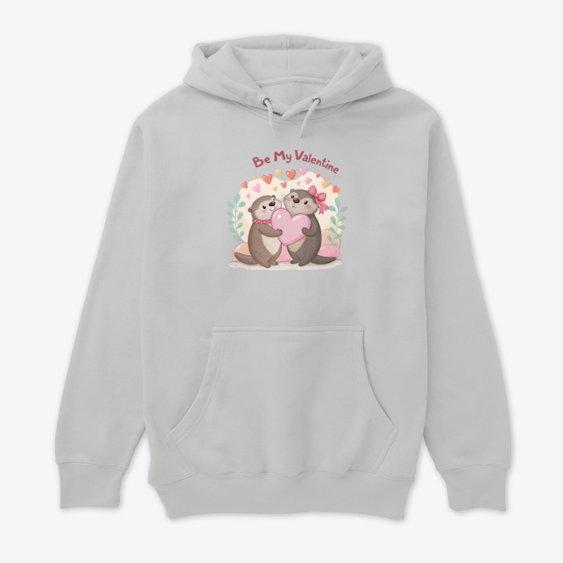 Cute Otter Valentine's Day T-Shirt 