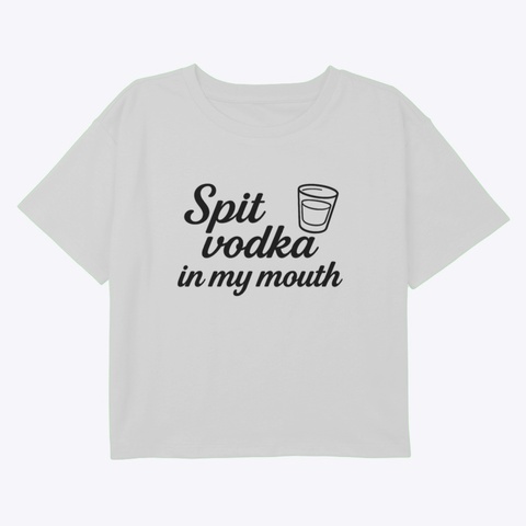 Spit Vodka 2 White T-Shirt Front