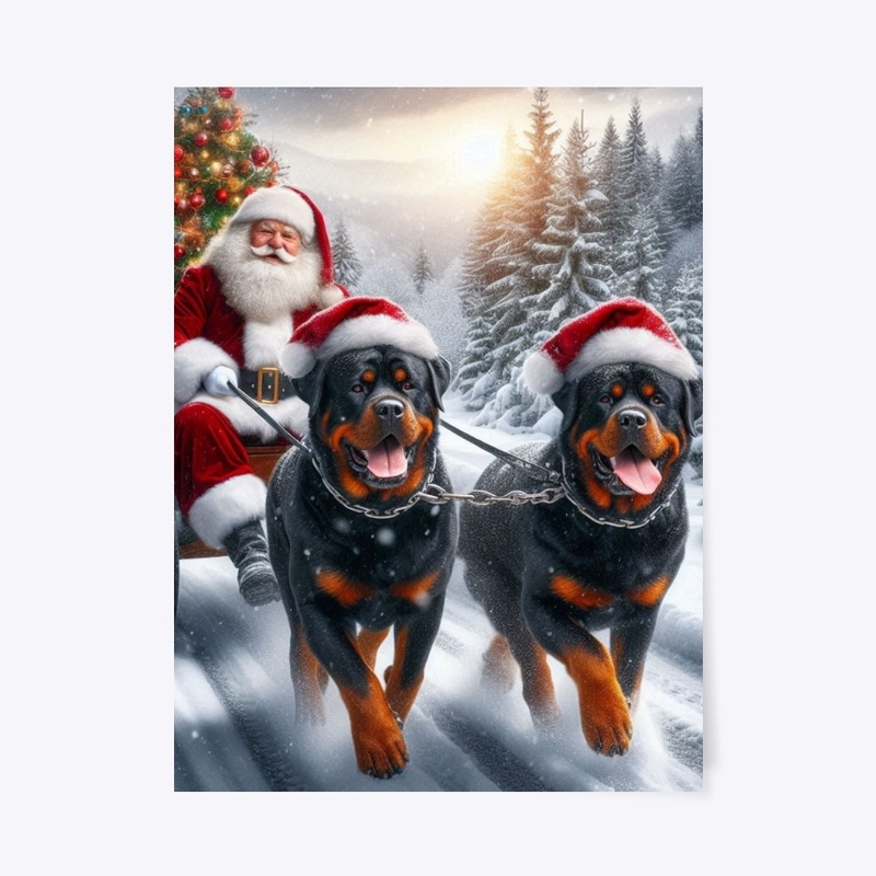Rottweilers & Santa