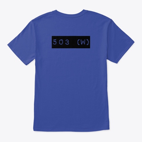Md Fan Shirt Deep Royal T-Shirt Back