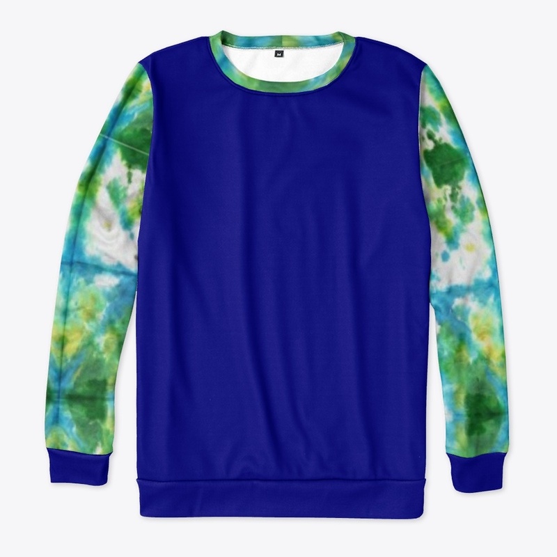 Green and Blue Seaside Tie Dye Loungewea