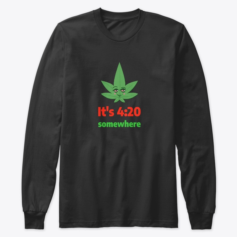It's 4:20 Somewhere. Cannabis Leaf, Face