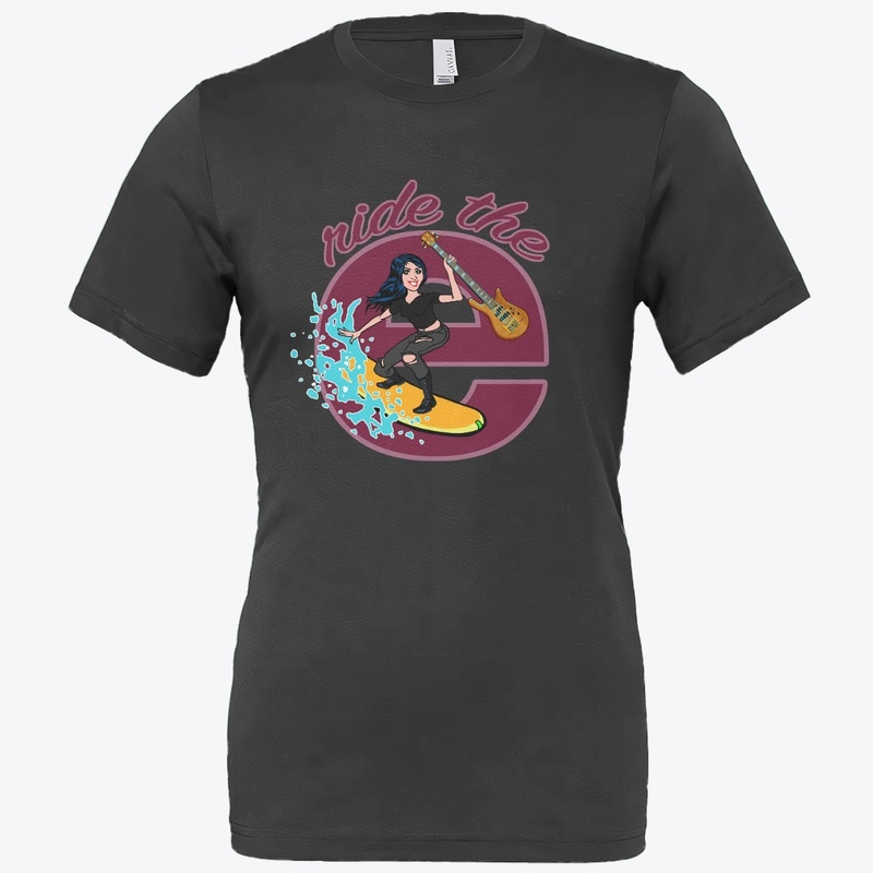 Ride The E (Red) Womens T-Shirt