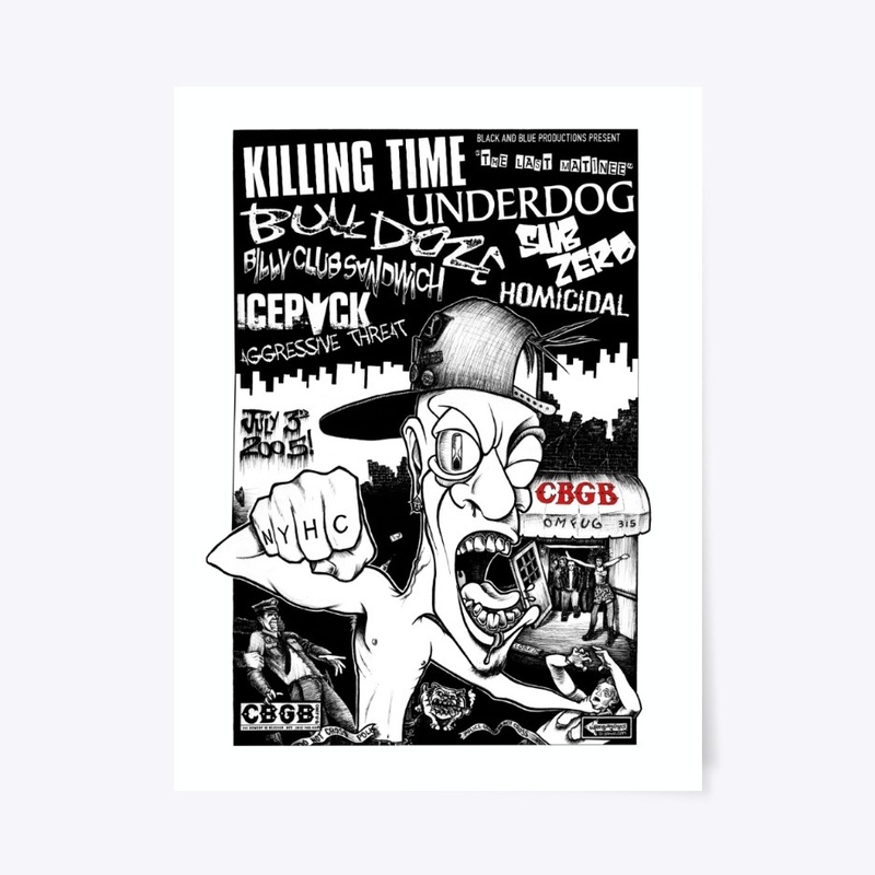 CBGB Last Matinee NYHC Punk Flyer Art